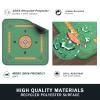 2F22E Mahjong Mat, Noise Reduction Non-Slip Mahjong Mat for Table, 32.4 * 32.4 Inch Mahjong Table Mat for Poker, Board Table Mat, Dominoes, Tile,Card Games (Green) view 4