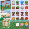 Annexfun Magnetic Blocks-100PCS Grassland Building Blocks Set, Kids Classroom Sensory Toy, STEM Learning, Construction Stacking Toy for Kids 3+ Boys & Girls Easter Christmas Birthday Gifts view 2