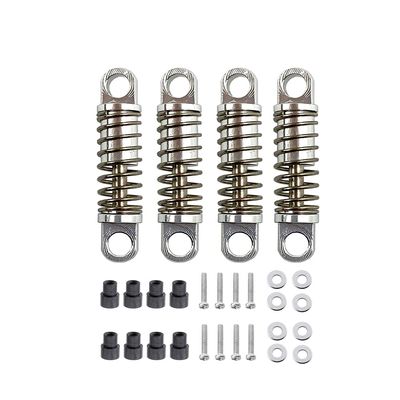 for Wltoys 284131 K969 K979 K989 K999 P929 P939 4pcs Metal Shock Absorber Damper 1/28 RC Car Upgrades Parts(Silver)