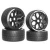 4pcs 53/107 42/100 Tire Tyre 17mm Wheel Hex for Arrma 1/7 Felony FSR Model GT FS RC Car Upgrade Parts Accessories view 1