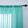 HooHero Lake Blue Balcony Kids Baby Room 100 Width Sheer Curtains Home Decoration Elegance Ombre view 2