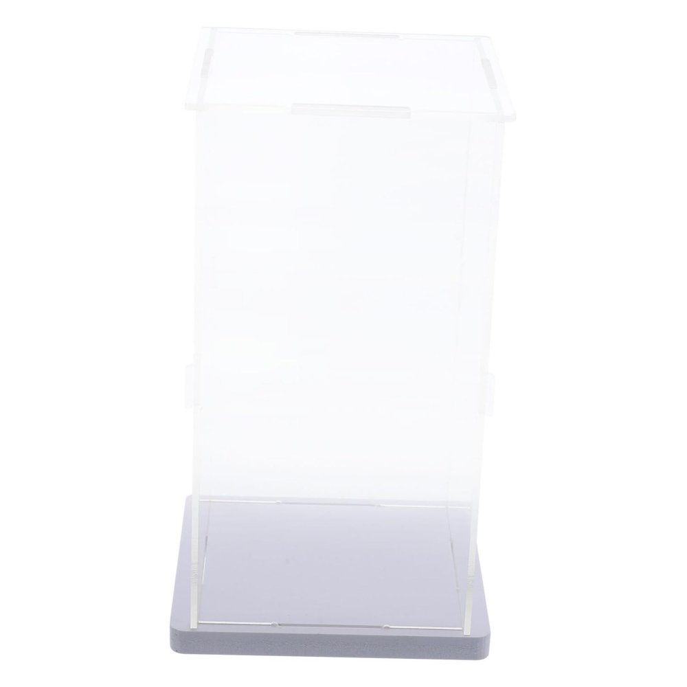 GARVALON Acrylic Display Box for Toys Figures Collectibles Shell Display Case Lid