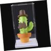 GARVALON Acrylic Display Box for Toys Figures Collectibles Shell Display Case Lid view 4