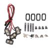 8LED White Light RC LED Headlights Super Bright Night Lighting Support Voltage 5-7.4V with Plastic Shell for 1/10 RC Car view 2