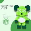 3D Building Block Sets - Small Standing Bear Toys for Kids  Green Bear Brick Building Blocks Set - Holiday Present New Year for Kids - Block Sets for Adults & Kids Ages 9 Onwards view 4