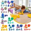 3D Printed Dragon in Eggs Wing Dragon Egg,Crystal Dragon in Dragon Egg,3d dragon, dragon eggs with dragon inside 3d printed animals Desk Decoration 3d printed dragon with wings (Rainbow color) view 4