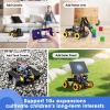 Robot Kit, Robotics for Kids Ages 8-12 12-16, 4-in-1 ESP32 Smart Tank Solar Robot Car for Arduino/Scratch/Python, STEM Science Kit 4WD Remote Control Car Coding Gift Building Toy for Boys Girls Teens view 4