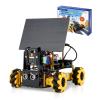 ACEBOTT ESP32 Smart Camera Solar Robot Car, 4WD Omnidirectional Movement Remote Control Car Compatible with Arduino IDE, Electronics Programming Project/STEM Educational/Science Coding Kit for 12+ view 1
