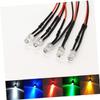 QUMIIRITY 20pcs Pre-wired Led Light Bulbs Round Shape Low Power Led for Rc Toys Decorations view 3