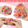 24 Pack Valentines Day Gifts for Kids Classroom Fidget Stress Balls with Valentines Cards Stress Relief Toys Squeeze Ball for Kids Boys Girls School Exchange Cards Gifts Valentines Party Favors Prizes view 3