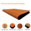 1000+ Pockets Trading Card Binder,16 Pockets Card Ablum Fit for MTG/TCG/Commander/Magic,Premium Card Binder Compatible with Soccer,Baseball,Basketball and Game Card (Orange) view 3