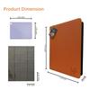 1000+ Pockets Trading Card Binder,16 Pockets Card Ablum Fit for MTG/TCG/Commander/Magic,Premium Card Binder Compatible with Soccer,Baseball,Basketball and Game Card (Orange) view 4