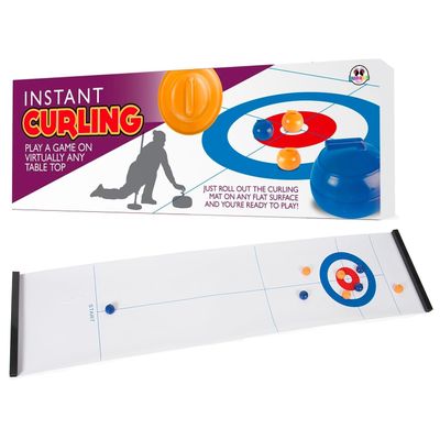 at Home Curling Game - Instant Curling - On The Floor/Table Tabletop Game