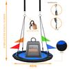 40 Inch Tree Swing Spider Web Tree Swing,800Lb Weight Capacity,900D Oxford Waterproof with Handles, with 71" Adjustable Hanging Strapsfor Backyard,Gifts for Kids Playground (Black-40Inch) view 4