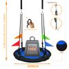 24 Inch Tree Swing Spider Web Tree Swing,700Lb Weight Capacity,900D Oxford Waterproof with Handles, with 71" Adjustable Hanging Strapsfor Backyard,Gifts for Kids Playground(Black-24Inch) view 4