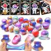 28 Pack Valentines Day Gifts for Kids Classroom with Galaxy Slime Kit Valentines Day Cards for Kids Class, Valentines for School Valentines Exchange Cards Party Favors Classroom Exchange Gift Set view 1
