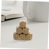ADOCARN 6pcs Solid Brass Dice Game Props for Parties Small Heavy Dice for Board Games Tabletop Role-Playing and Entertainment Activities and Safe Entertainment Accessory view 3