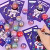 28 Pack Valentines Day Gifts for Kids Classroom Valentines Day Cards with Galaxy Slime for Kids School, Valentines for Class Valentines Exchange Cards Party Favors Classroom Exchange Gift Set view 3