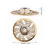 Brass Counter Weight Brake Discs, enhances vehicle balance and braking performance, 20mm RC Brake Disc Set includes 4 silver discs with pins for RC hobbyists off-road models scale building projects view 2