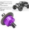 Alomejor 1/10 RC Differential Gear Set Premium Aluminium Alloy Steel Stable Power Transmission System for HSP RC Car (Purple) view 4