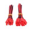 JST Connector Kit, Male Female Wire Connectors 40Pcs JST Male Cables, Silicone 2 Pin Connector Wire, 24 AWG Female Plug Connector with 10cm Wire Cable Coaxial Cable Connector for view 4