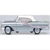 1957 88 Convertible (Top-Up) Juneau Gray with White Top and Red Interior 1/87 (HO) Scale Diecast Model Car 87OC57003 view 2
