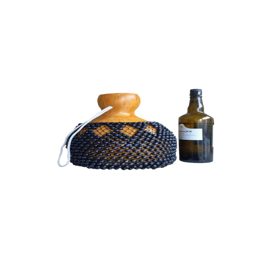 Black Beaded Gourd Shekere Instrument, Latin Agbe Instrument, Rhythm Instrument, Percussion Instruments, Gift for Dad