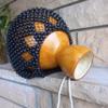 Black Beaded Gourd Shekere Instrument, Latin Agbe Instrument, Rhythm Instrument, Percussion Instruments, Gift for Dad view 4
