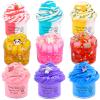 9 Pack Slime Kit, with 3Jelly Cube Crunchy Slime and 3 Cloud Slime and 3 Butter Slime, Clear Crunchy Slime Kit Toy, for Girls & Boys, Soft Non-Sticky Clear Slime, Party Favor for Kids, Birthday Favor view 1