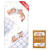 100% Cotton Fitted Crib Sheet, Woodland Dreams Sleeping Animal Pattern, Fox Fawn Lion Tiger, Standard 52 x 28 in Crib Mattress Fit view 1