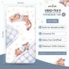 100% Cotton Fitted Crib Sheet, Woodland Dreams Sleeping Animal Pattern, Fox Fawn Lion Tiger, Standard 52 x 28 in Crib Mattress Fit view 4