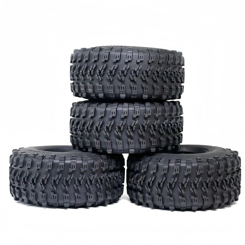 2.2" 135mm*55mm Rubber Rock Tyres Wheel Tires for 1:10 18 RC Crawler Car Axial SCX10 90046 AXI03007 TRX4 for Red-cat