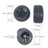 4Pcs 90mm Rubber Tires Tyre Wheel for Wl-Toys 144001 124019 12428 104001 for Haib-oxing 16889 SG1601 RC Car Upgrade Parts view 4