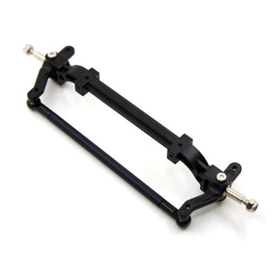 1:14 RC Metal Black/Silver Front Axle Steering Rod Link Pole for 1/14 for Tam-iya RC Tractor Truck Car(Black)