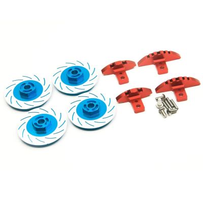 for MIBI-DAO 4Pcs/lot Aluminum Sport Edition Brake Disc for 1/10 3 for Ra-CING for Saku-ra D3 D4 RC Drift Car Upgrade Parts(Blue)