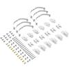 RC Car Parts for WPL for Jjrc B14 B24 B1 B16 B36 Q60 Q63 Q75 1/16 RC Car Upgrade Parts for WPL 4x4 6x6 Steel Shock Absorber Suspension for Leaf Springs(Silver 2) view 1