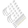 RC Car Parts for WPL for Jjrc B14 B24 B1 B16 B36 Q60 Q63 Q75 1/16 RC Car Upgrade Parts for WPL 4x4 6x6 Steel Shock Absorber Suspension for Leaf Springs(Silver 2) view 2