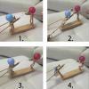 Agrifilm Balloon Bamboo Man Fighting 2024 Handmade Wooden Fencing Puppets 2 Man Fast Paced Balloon Fighting Adult Party Puppet Game Fun and Exciting (with 100pcs Balloons) (7.9 * 3.5 * 0.6in) view 3