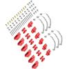 RC Car Parts for WPL for Jjrc B14 B24 B1 B16 B36 Q60 Q63 Q75 1/16 RC Car Upgrade Parts for WPL 4x4 6x6 Steel Shock Absorber Suspension for Leaf Springs(Red 2) view 3