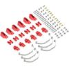 RC Car Parts for WPL for Jjrc B14 B24 B1 B16 B36 Q60 Q63 Q75 1/16 RC Car Upgrade Parts for WPL 4x4 6x6 Steel Shock Absorber Suspension for Leaf Springs(Red 2) view 4