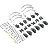 RC Car Parts for WPL for Jjrc B14 B24 B1 B16 B36 Q60 Q63 Q75 1/16 RC Car Upgrade Parts for WPL 4x4 6x6 Steel Shock Absorber Suspension for Leaf Springs(Black 2) view 1