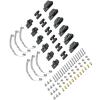 RC Car Parts for WPL for Jjrc B14 B24 B1 B16 B36 Q60 Q63 Q75 1/16 RC Car Upgrade Parts for WPL 4x4 6x6 Steel Shock Absorber Suspension for Leaf Springs(Black 2) view 2