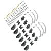 RC Car Parts for WPL for Jjrc B14 B24 B1 B16 B36 Q60 Q63 Q75 1/16 RC Car Upgrade Parts for WPL 4x4 6x6 Steel Shock Absorber Suspension for Leaf Springs(Black 2) view 3