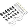 RC Car Parts for WPL for Jjrc B14 B24 B1 B16 B36 Q60 Q63 Q75 1/16 RC Car Upgrade Parts for WPL 4x4 6x6 Steel Shock Absorber Suspension for Leaf Springs(Black 2) view 4