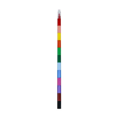12 Colors Stackable Puzzle Crayon Pens Total Length 10'' Kids Students Coloring Set for Home Party