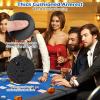 Giantex 82" x 42" Poker Table Top, 10 Player Oval Triple-Fold Blackjack Poker Card Table Topper w/Carrying Bag, Cup Holders, Portable Foldable Texas Holdem Poker Mat Layout for Casino Board Game view 4