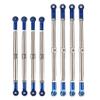 8pcs Metal Push Rod Pushrod Link Rod Links Turnbuckle 5319X 5338R for 1/10 Traxxas Summit Revo E-Revo 2.0 RC Car Upgrade Parts view 1