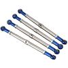 8pcs Metal Push Rod Pushrod Link Rod Links Turnbuckle 5319X 5338R for 1/10 Traxxas Summit Revo E-Revo 2.0 RC Car Upgrade Parts view 4