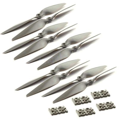 10 Pcs Propeller Props Four Axis Multi Axis RC Airplane CW/CCW Propellers (5 Pair) Compatible with MR 9045 1045 1145 1245 Replacement Blades(1145)