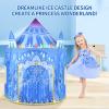 Amplov Princess Pop Up Play Tent, Frozen Toys for Girls, Large 53" x 41" Indoor/Outdoor Ice Castle Playhouse with LED Lights and Carrying Bag, Ideal Gift for Ages 3-9 view 2